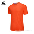 Men Slim Athletic Shirt blank Crew Neck Sport